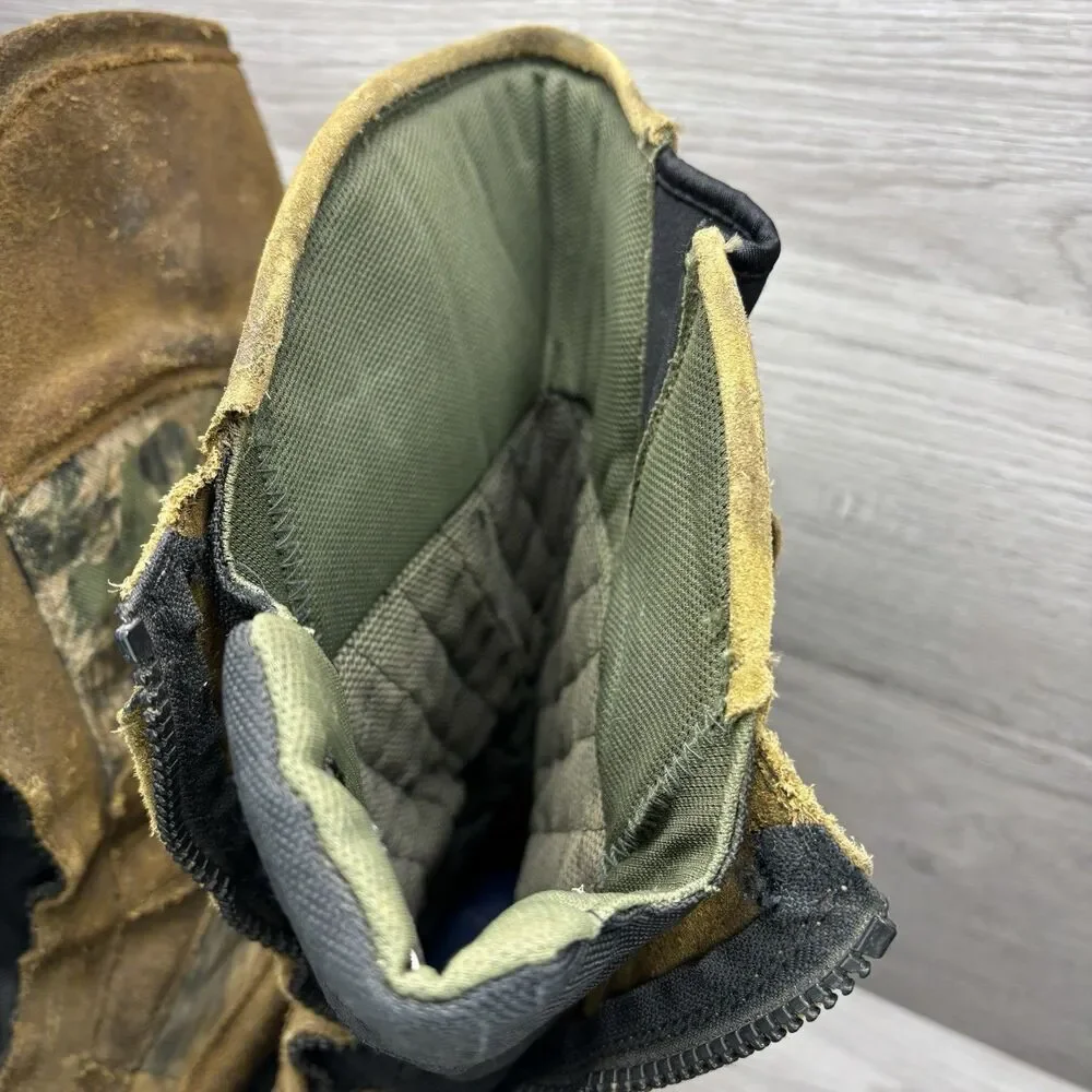 Cabelas Boots Gore Tex Scent Lok Zippered Mens Size 9 Outdoor Hunting Camo
